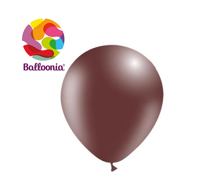 Balloonia 12" Latex Chocolate 100ct