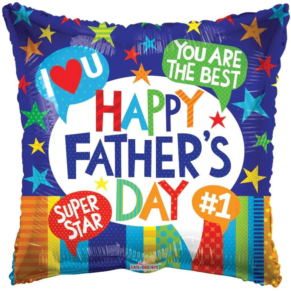 ConverUSA 18" Happy Father's Day Balloon-Flat