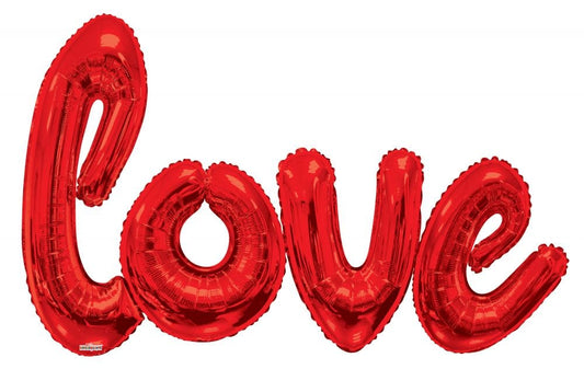 Conver USA "Love" Script Jumbo Foil Balloon Kit 53 x 84in