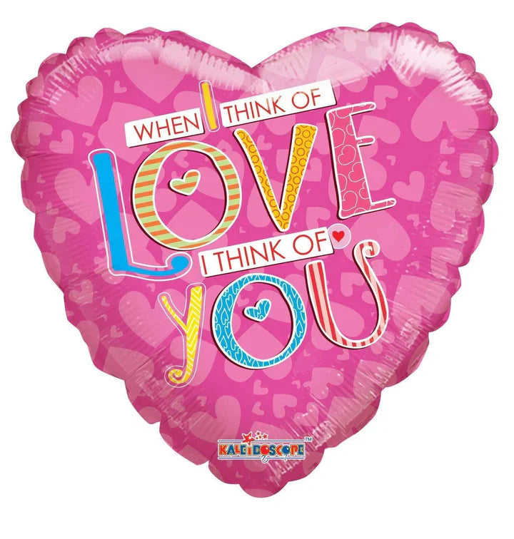 ConverUSA 18" I Think Of You Heart Balloon