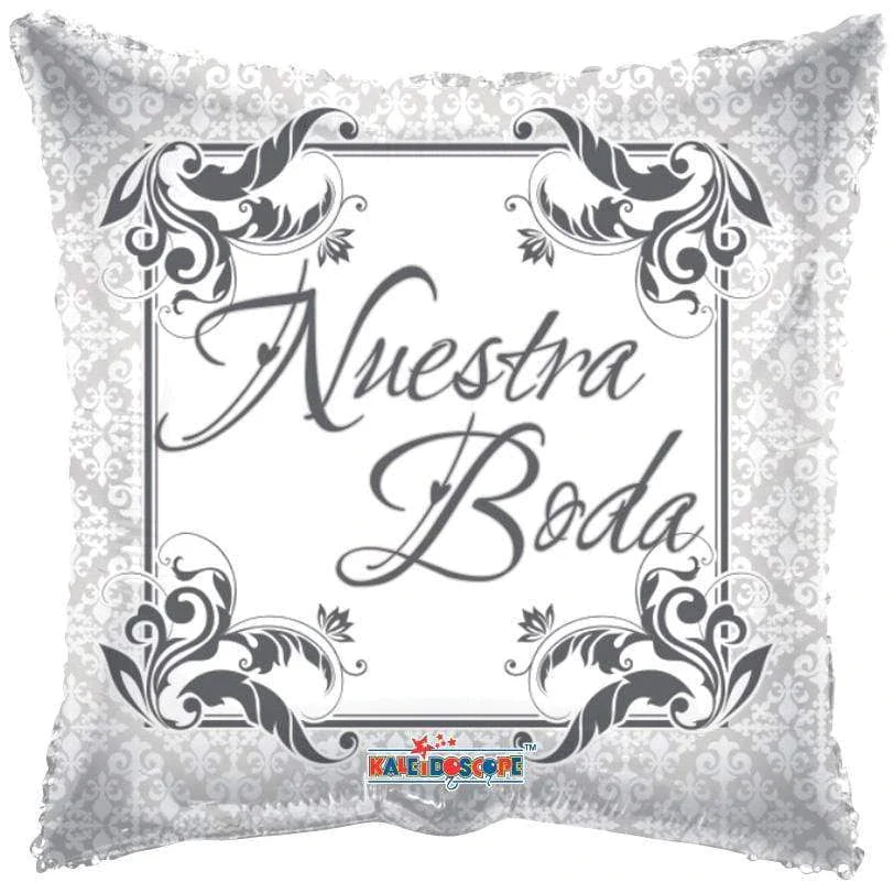 Conver USA 18" Nuestra Boda Silver Balloon