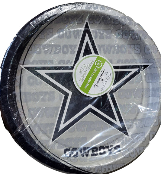 Dallas Cowboys 9" Paper Plates 8ct