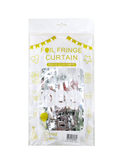 QBC Foil Fringe Curtains 3ft x 6ft