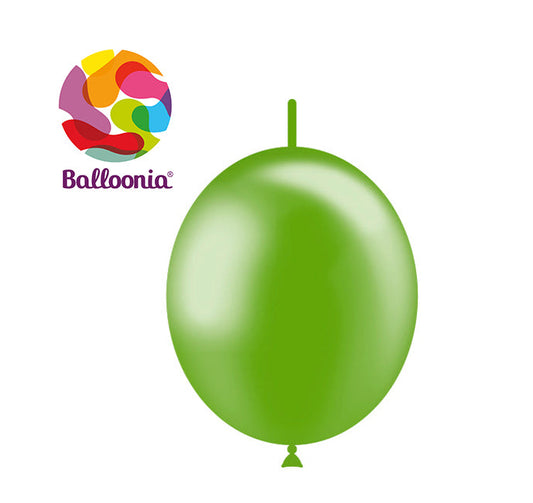 Balloonia 12" Decolink Metallic Latex Green 100ct