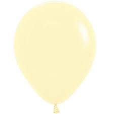 Sempertex 11" Latex Pastel Matte Yellow 100ct