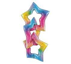 Betallic 44" Linking Opal Rainbow Star Balloon