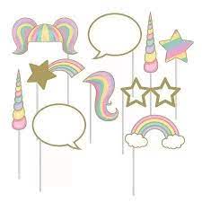 Unicorn Sparkle Photo Booth Props 10ct