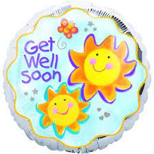 ValueLine 18" Get Well Soon Sun Balloon