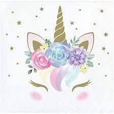 Unicorn Baby Beverage Napkin 16ct