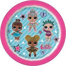 LOL Surprise Round 7" Dessert Plates  8ct