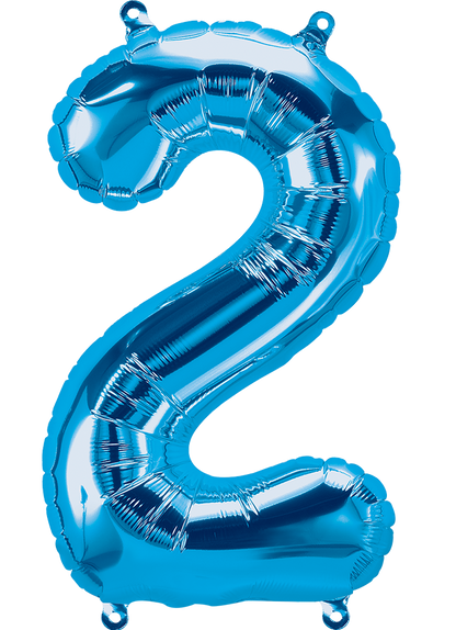 Party America 16" Blue Numbers