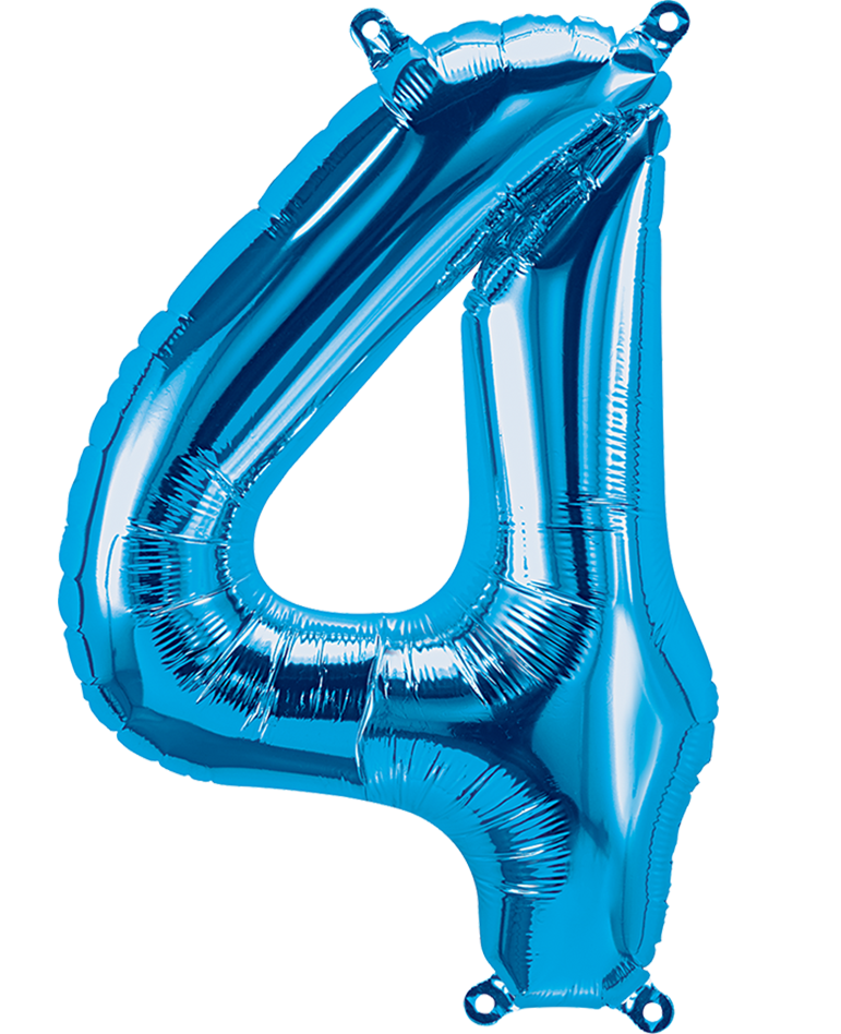 Party America 16" Blue Numbers