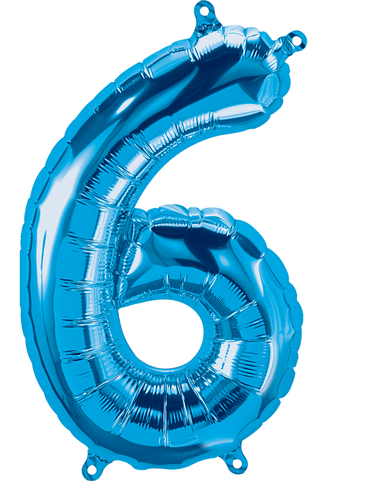 Party America 16" Blue Numbers