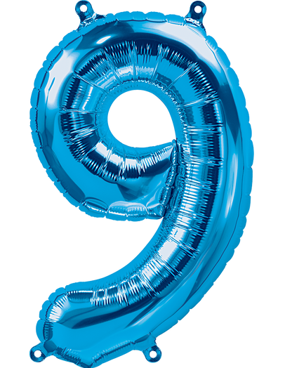 Party America 16" Blue Numbers