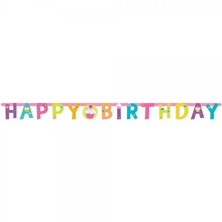 Sweet Shop Happy Birthday Banner 4.8ft