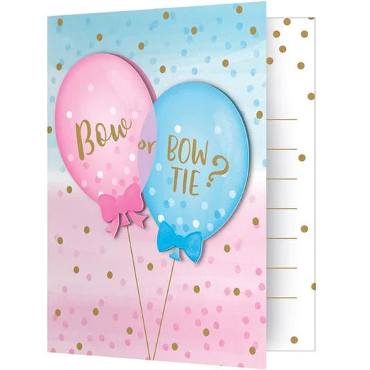 Gender Reveal Invitations 8ct