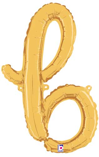 Betallic 24" Script Letter "b" Gold