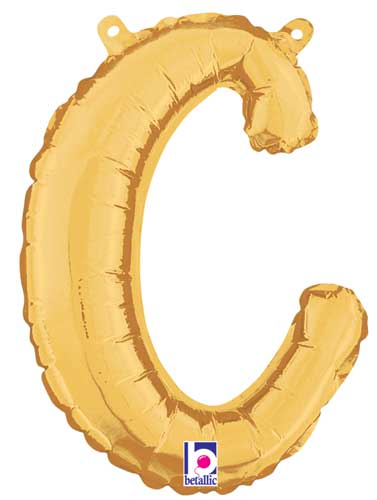 Betallic 14" Script Letter "c" Gold