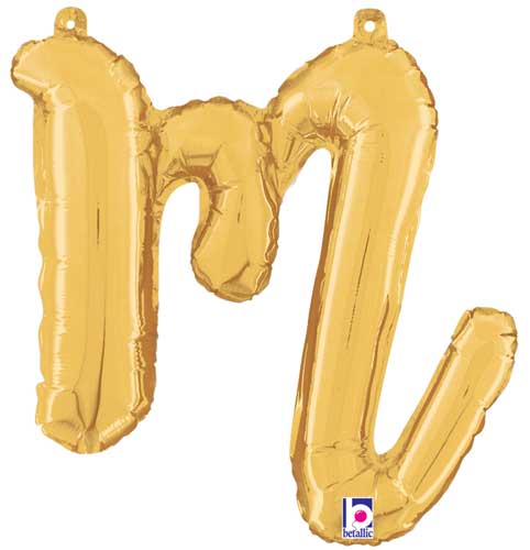 Betallic 14" Script Letter "m" Gold