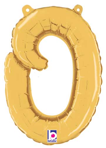 Betallic 14" Script Letter "o" Gold