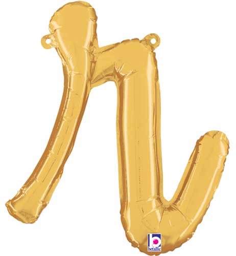 Betallic 14" Script Letter "r" Gold