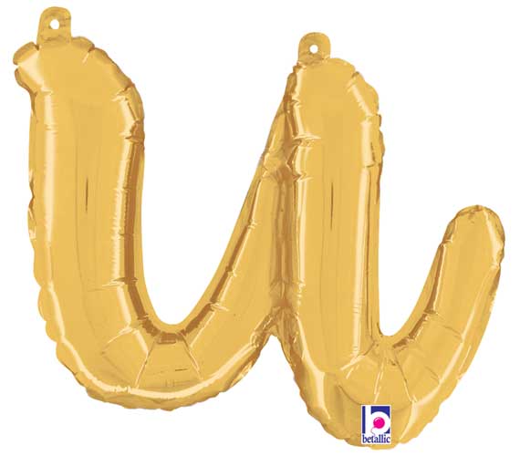 Betallic 14" Script Letter "u" Gold