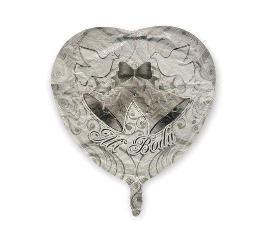 Conver USA 18" Mi Boda White Heart Balloon