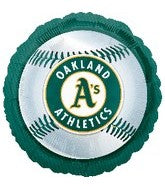 Anagram 18" MLB Oakland Baseball Balloon