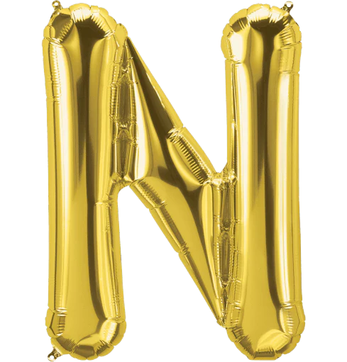 Conver USA 34" Gold Foil Balloon Letters