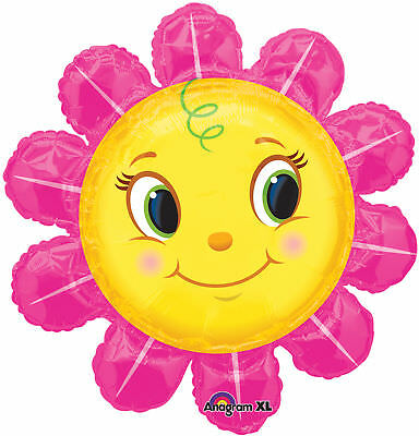 Anagram 29" Pink Smiling Daisy Balloon