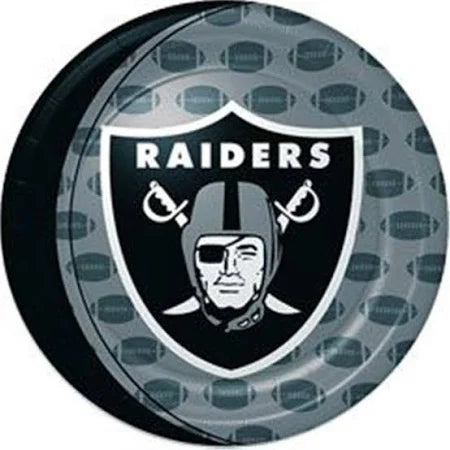 Raiders 9" Paper Plates 8ct