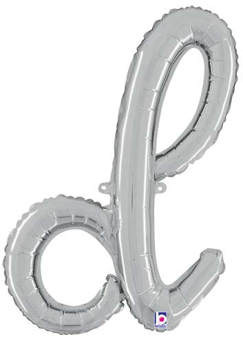 Betallic 24" Script Letter "d" Silver