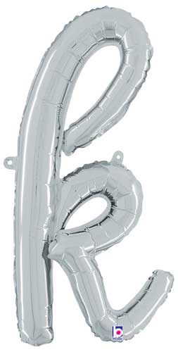 Betallic 24" Script Letter "k" Silver