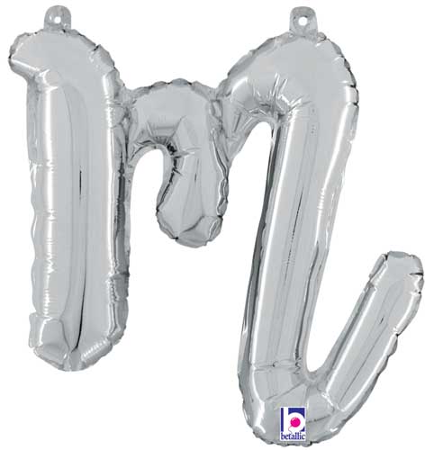 Betallic 14" Script Letter "m" Silver