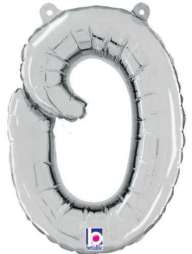 Betallic 14" Script Letter "o" Silver