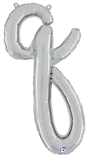 Betallic 24" Script Letter "q" Silver