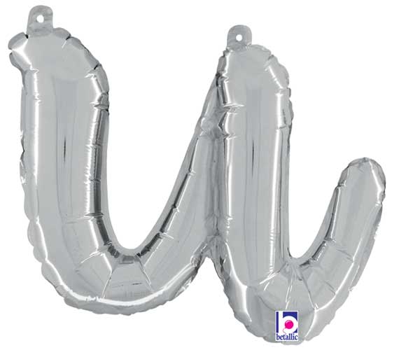 Betallic 14" Script Letter "u" Silver