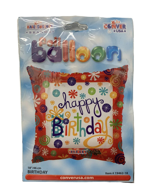 Conver USA 18" Happy Birthday Foil Balloon