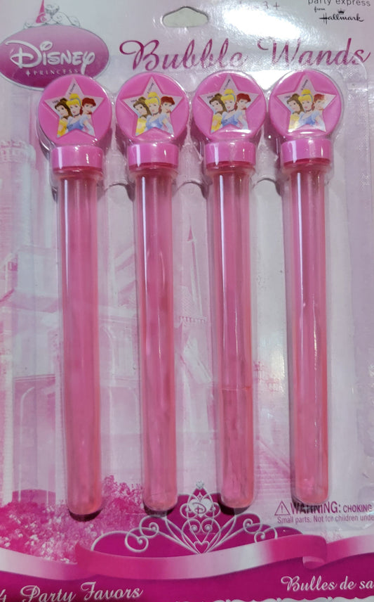 Disney Princess Bubble Wands 4pc