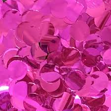 Winner 5/8" Magenta Foil Confetti 1oz